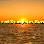 Price of Dumpster Rentals