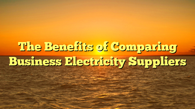 The Benefits of Comparing Business Electricity Suppliers