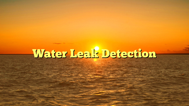 Water Leak Detection