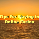 10 Tips For Playing in an Online Casino