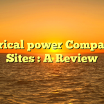 Electrical power Comparison Sites : A Review